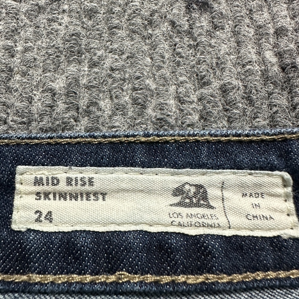 Bullhead Denim Co. Womens Mid Rise Skinniest Jeans‎ Size 24 Blue Stretch Casual - Picture 7 of 10